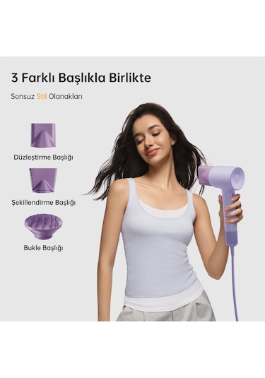 Laifen Se 2 Saç Kurutma Makinesi - Pastel Mor