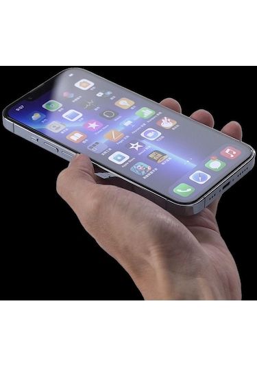 Apple Uyumlu iPhone 12 Pro Max Zore Hizalama Aparatlı Hadid Cam Ekran Koruyucu