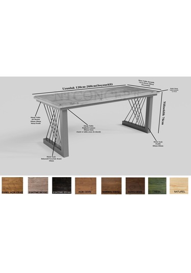 Tron Ntconcept Masif Ağaç Ofis Ve Çalışma Masası