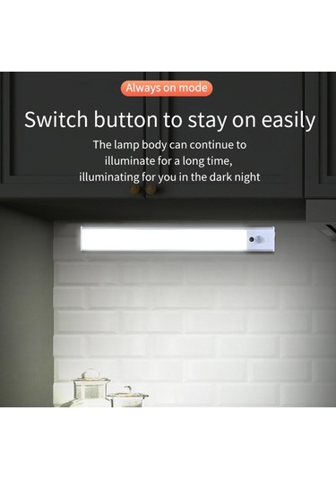 Yaozixia Led Akıllı Otomatik Sensör Şarap Soğutucu Dolap Taşınabilir İnsan Pır Ultra İnce Sonsuz Kısılabilir Gece Işıkları Diğer