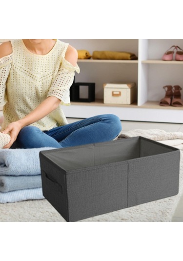 Suntek Katlanabilir Elbise Saklama Kutusu L Gri