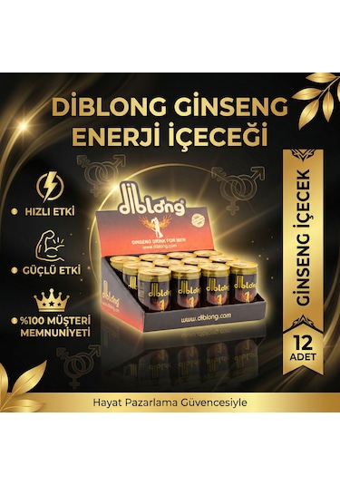Diblong Ginsengli +18 Performans Enerji İçeceği - 12 Adet Gizli Gönderim