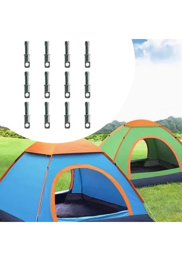 Homyl 8,5 Mm/0.33 Inç Çadır Kutupları Için Yedek 12'li-paket Gümüş