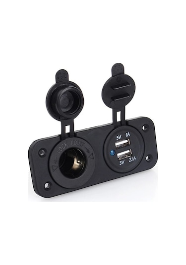 Marine Şarj Usb Soketi Paneli 12-24V