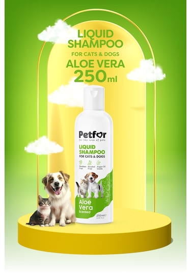 Kedi Ve Köpekler İçin Aloe Veralı Şampuan 250 Ml