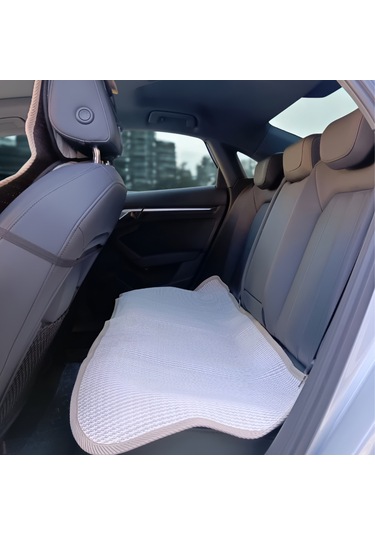 Universal Terletmez Oto Koltuk Koruyucu Kılıf - 2 Adet Ön, 1 Adet Arka Bej
