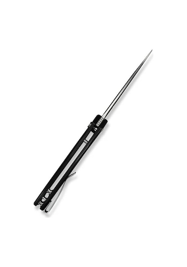 Civivi Button Lock Kitefin Black Aluminum Handle Satin Finished 14c28n Blade Kamp Çakı Siyah