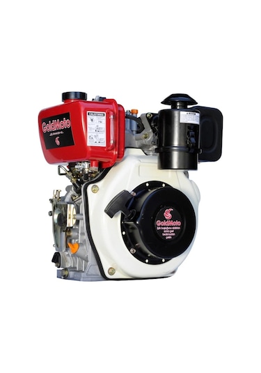 Goldmoto GM178FE-C 7 Hp Marşlı Krank Mili Kamalı Dizel Motor
