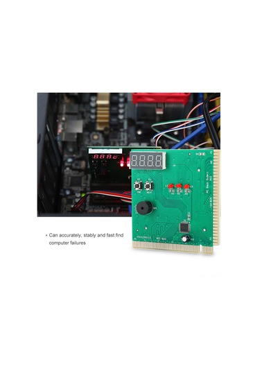 Yaozixa Dört Basamaklı Bilgisayar Anakart Tanı Kartı - Hızlı Arıza Tespiti, Sesli Bildirim, Pcı Uyumlu, İngilizce Kılavuz