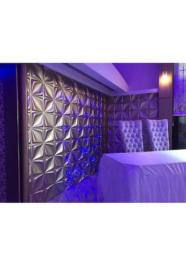 3 Boyutlu Boyanabilir Pvc Duvar Paneli Elegance 50-50 Cm 4 Adet-1 Metrekare