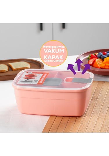 Porsima 3193 Vakumlu Sosluklu 2 Katlı Beslenme Çantası Lunch Box