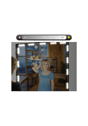 Gajeena 14'lü Usb Dokunmatik Led Ayna Işığını, Parlaklığı Ayarlanabilir Banyo Makyaj Dolabı Işığı, Göz Bakımı Yumuşak Işık Çok Renkli