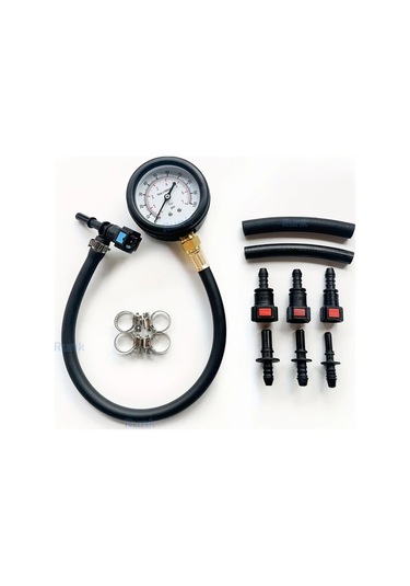 Xuweiwei Siyah Hassas Yakit Basinc Test Kiti Arabalar Motosikletler Kamyonlar İcin 0 100psı Gostergeli Dayanikli Yalitimli Malzeme