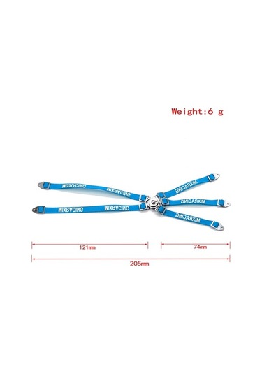 Createtech Wraith Rc Nylon Mavi Kemeri Kayış İçin Emniyet Axial Araçları 205mm - Ub