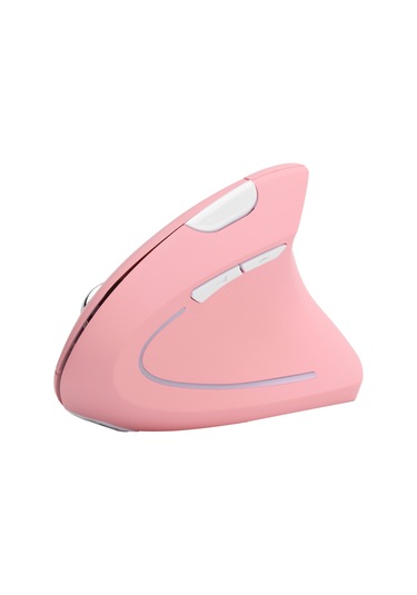 Tenfowee Ergonomik Dikey Kablosuz Fare, 2400 Dpı Ayarlanabilir, Rgb Işıklı, 1000mah Pil, 2.4g Teknoloji, Bilgisayar/notebook İçin Pembe