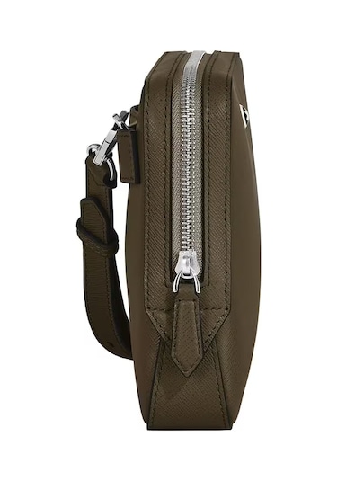 Montblanc Sartorial Deri Küçük Boy Çanta 221574 Haki