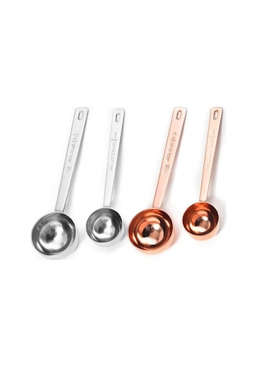 Gül Altın 15/30 Ml Ölçüm Kaşığı Şeffaf Ölçekli Uzun Saplı Comtable Kavrama Isıya Dayanıklı Anti-haşlanma Yüksek Doğruluk Kahve 30ml