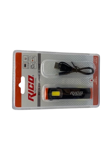 Rico Mini Çalışma Lambası El Feneri Rc0032 Siyah - Turuncu