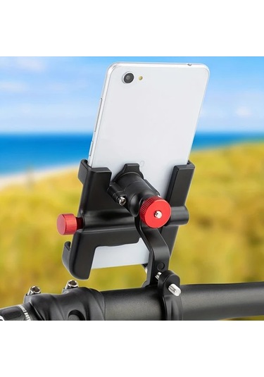 Xuweiwei Hol232 1 Adet Newboler Mtb Araba Telefon Tutucu Bisiklet Braketi 360 Derece Doner Aluminyum Ayarlanabilir Kaymaz Telefon Tutucu -