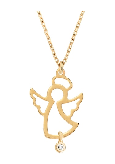 Rose Altın Pırlantalı Melek Kolye As86Pkl Altınsepeti