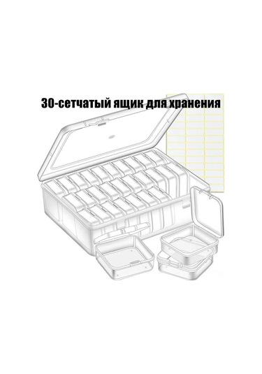 Youmex Küçük Eşyaları Düzenlemek İçin Şeffaf Depolama Kutusu - 17cm Genişlik X 6cm Yükseklik - Ev Ve Ofis Kullanıma Uygun Şeffaf