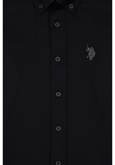 U.s. Polo Assn. Erkek Çocuk Siyah Gömlek Basic 50316801-vr046 Siyah