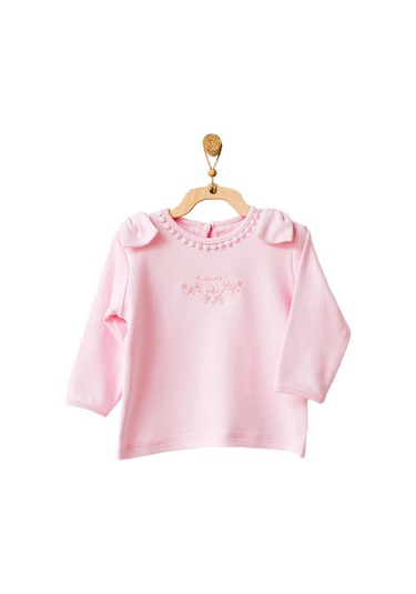 Dear_Enika Andywawa Kız Bebek Pembe Organik 2Li Alt Üst Takım Set Ac21656Rp