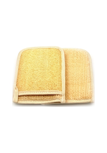 Doğal Kabak Lifi Eldiven Tipi Banyo Hamam Vücud Kesesi 17x21 Cm