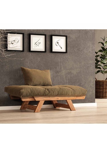 Woodesk Adalar Masif Tik-camel Renk Berjer Cpt8152-140