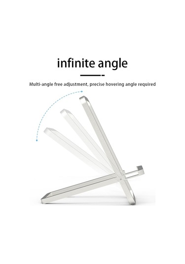 Cbtx Cep Telefonu Standı Katlanabilir Alüminyum Alaşımlı Ayarlanabilir Tutucu Masa İçin Telefon Tutucu - Gümüş