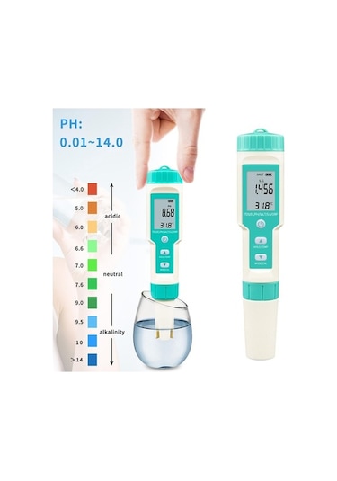 Trendooze Test Temp Tds Suntek Su Sıcaklık Sg Ph Orp Ölçer Kalitesi Ec Wx