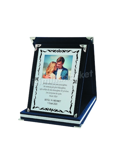 Isimlikmarket Sevgiliye Yılbaşı Hediyesi Kadife Plaket