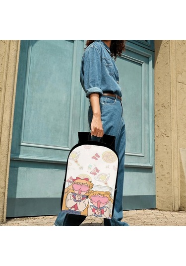 Trendooze Uygun, Siyah Siyah Sırt Seyahat, Sailor Organizasyon Moon Kawaii Karikatür, İş İnç İle, İçin, Genç, Dizüstü Çoklu Cf60 Çantası, Çalışması Bölmeleri Bilgisayara 15.6 Ma Siyah