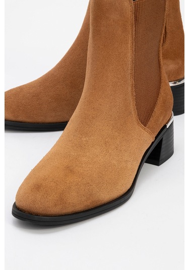 Neiva Toprak Süet Hakiki Deri Kadın Chelsea Bot Toprak