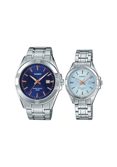 Casio Mtp-ltp-1308d-2avdf Çift Kol Saati Kadın-erkek Metalik