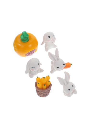 Arka Bahçe Dekoru Sevimli Tavşan Modeli Çim Bahçe Dekorasyonu Bas