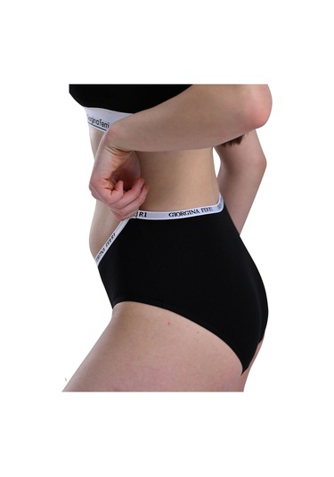 Likralı 6'lı Kutu Premium Günlük Kullanıma Uygun Bato Külot Amelıa G-008 E Siyah