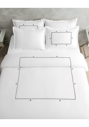 Madame Coco Lilas King Size Nakışlı Nevresim Takımı - Saten Nt0000000113kıng Sıze-antrasit Antrasit