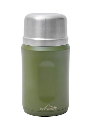 Campout Çift Katmanlı Yemek Termosu 600ml Yeşil
