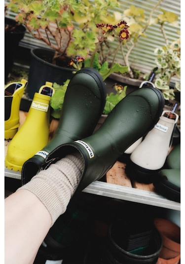 Barbour Raelynn Bot Ol12 Olive-black Yeşil