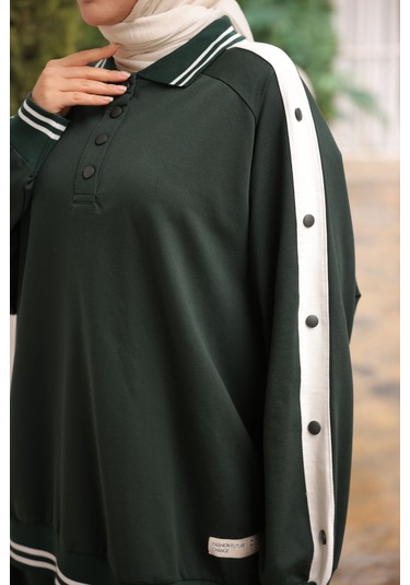 Takım Eşofman Takımı Düğmeli Alt Üst Takım M- 480 Bordo