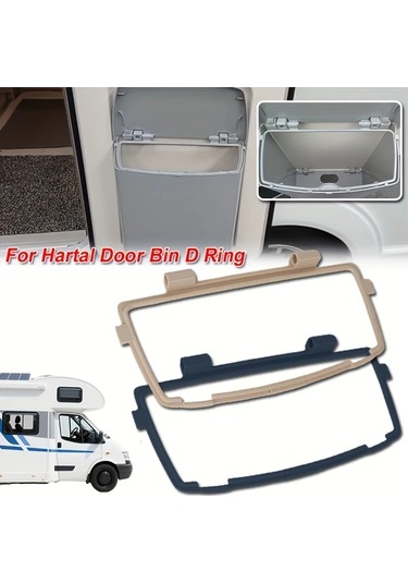 Willowhaven 1 Adet Gri Pvc Kapı Çöp Kutusu - Karavanlar İçin Dayanıklı Mekanizma, Kolay Kurulum Gri