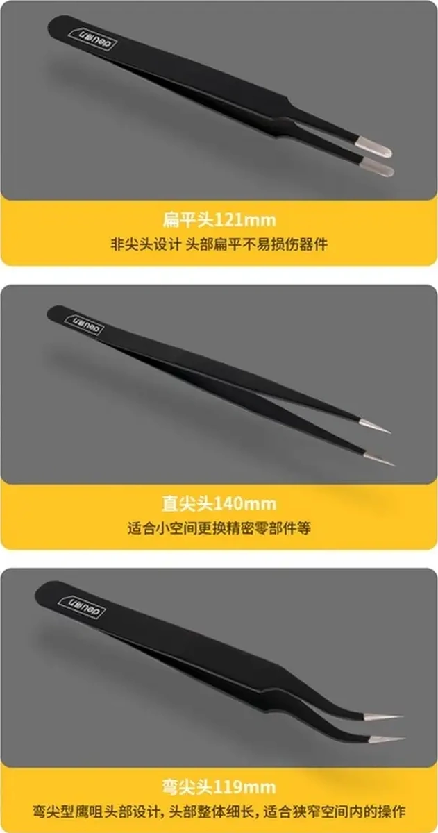 Delitools 12-14 Cm Takviyeli Çinko Kaplama Çelik 1,7mm Elektronik Lehimleme Seti 73179740