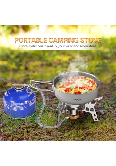 Ganzhoushop Sobası Soba Petek Lıxada Kamp İle Gaz Etiketli Op Gri