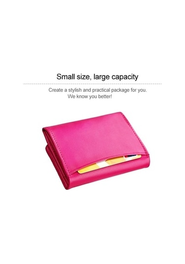 2031 Antimanyetik Rfıd Çok Fonksiyonlu Kadın Kilit Toka Kart Yuvaları İle Büyük Kapasiteli El Cüzdanı Mor Mor