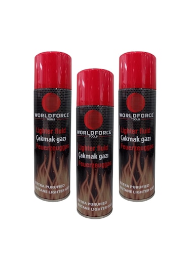 Worldforce 220 ML Çakmak Gazı 3 Adet