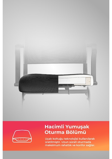 Ergolife Sit Air Ofis Koltuğu Tekerlekli, Bel Destekli, Fileli, Siyah, Bilgisayar Sandalyesi -572.60.1.682 Çok Renkli