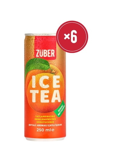 Züber Ice Tea Şeftali 250ml X 6 Adet