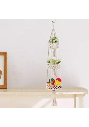 Suntek Mutfak Halatı Dokuma Duvar Saklama Sepetleri Için 3