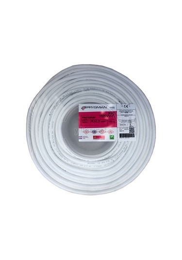 Prysmian 3*2,5 TTR KABLO BEYAZ 20 MT